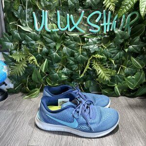Nike Free RN Women's 7 US Blue Moon Running Shoes Athletic Sneakers 831509-406